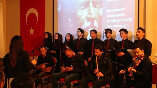 SUŞEHRİ´nde LİSE ÖĞRENCİLERİ AŞIK VEYSEL´i ANDI