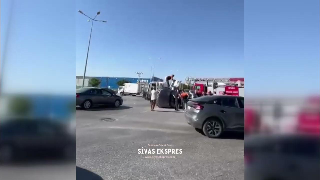 Sivas’ta Kaza! Araçta Sıkışan Sürücü Güçlükle Çıkartıldı