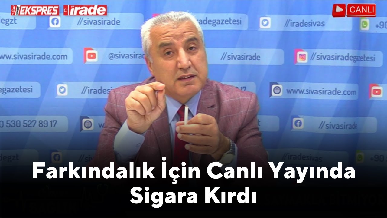 Farkındalık İçin Canlı Yayında Sigara Kırdı!