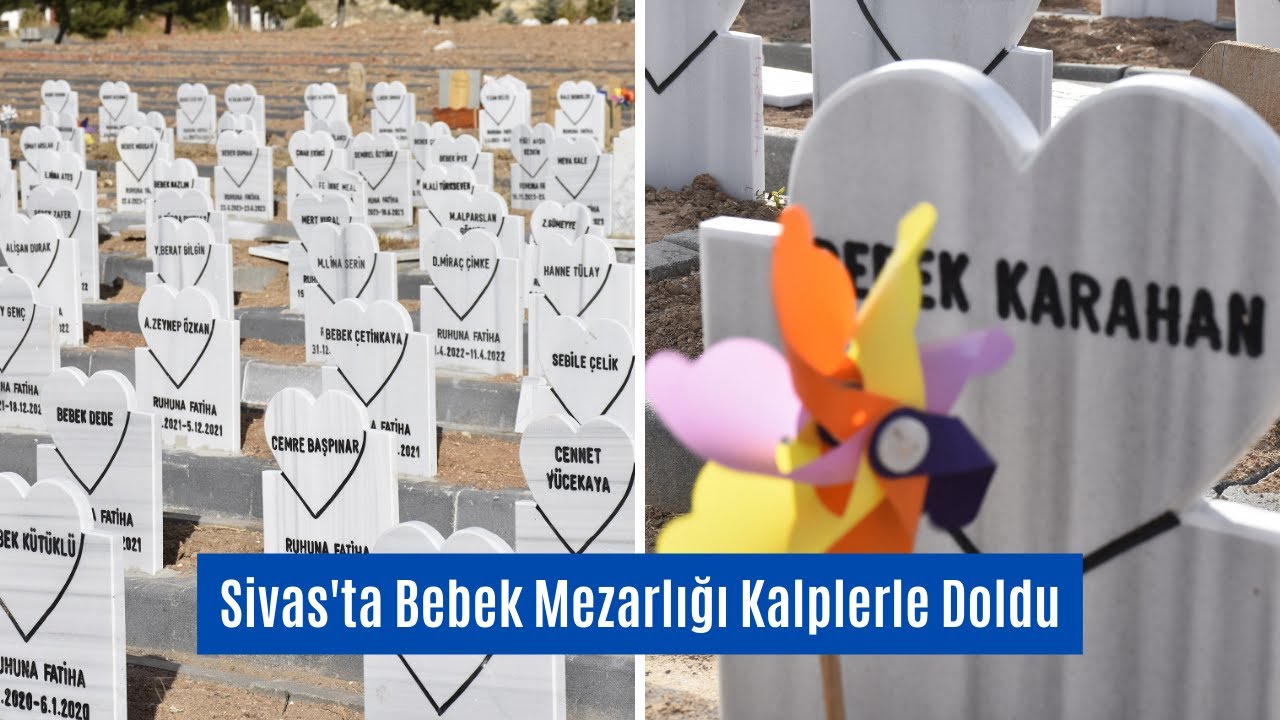 Sivas'ta Bebek Mezarlığı Kalplerle Doldu