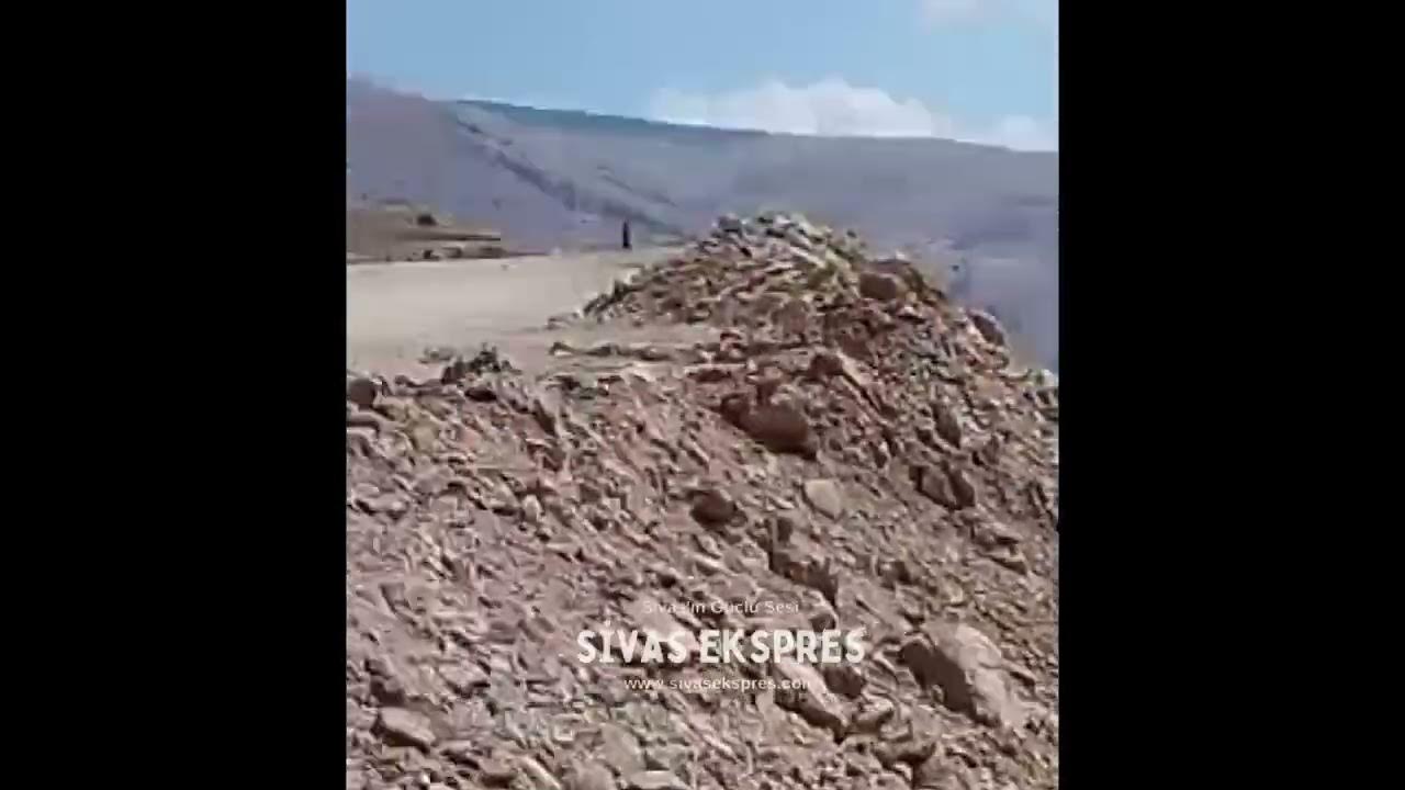 Sivas'ta Dağ Keçisi Sürüsü Görüntülendi
