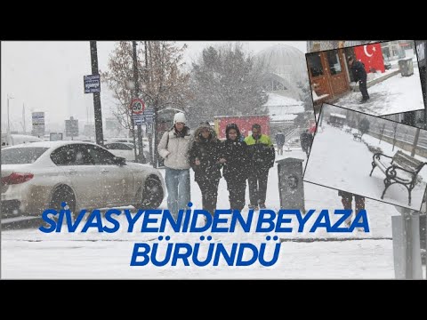 Sivas Yeniden Beyaza Büründü