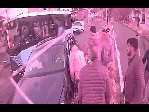 Sivas'ta Feci kaza güvenlik kamerasında
