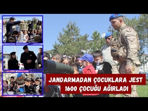 Jandarmadan Çocuklara Jest, 1600 Çocuğu Ağırladı