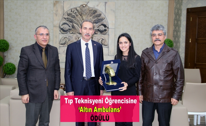 Tıp Teknisyeni Öğrencisine ?Altın Ambulans´ ÖDÜLÜ
