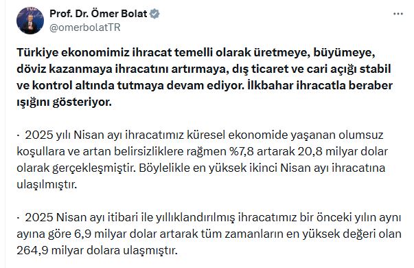 Zorlu koşullarına rağmen ihracatımızda artış devam etmektedir