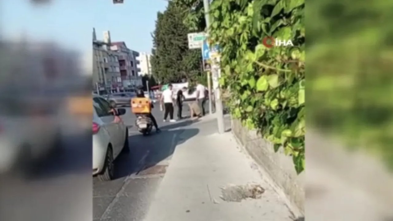 Eşini takip eden sapığı dövdü