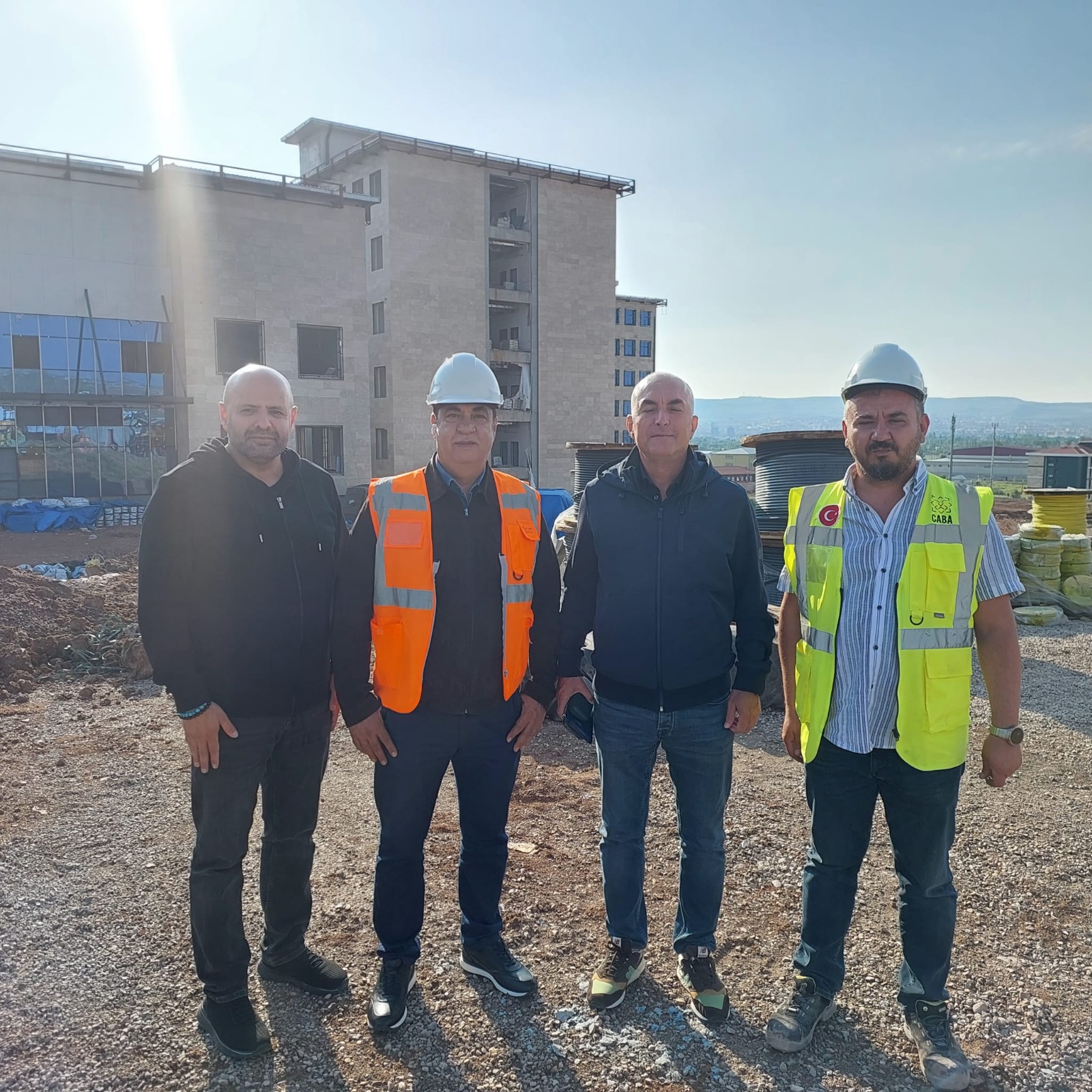 Sivas'ta Hastane inşaatında inceleme