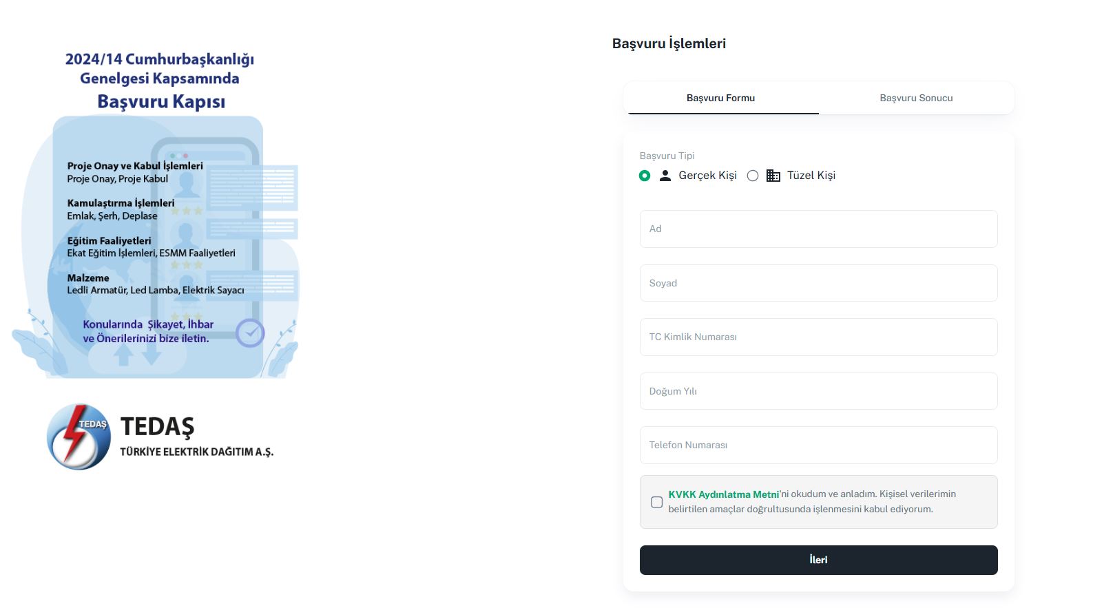 Kamu Hizmetlerinde Yeni Adım: TEDAŞ Başvuru Kapısı