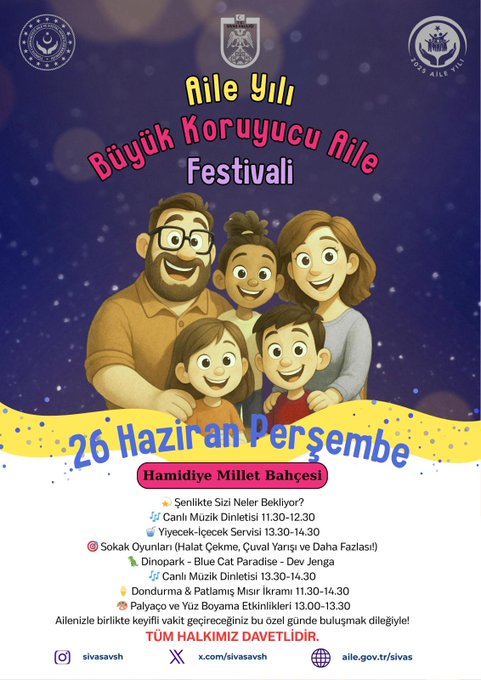Sivas’ta Aile Temalı Festival Coşkusu Başlıyor