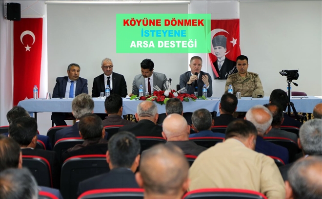 KÖYÜNE DÖNMEK İSTEYENE ARSA DESTEĞİ