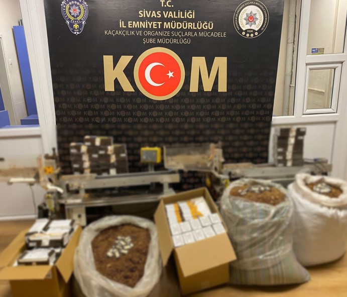 Sivas’ta Tütün ve Kaçak Ürün Operasyonu