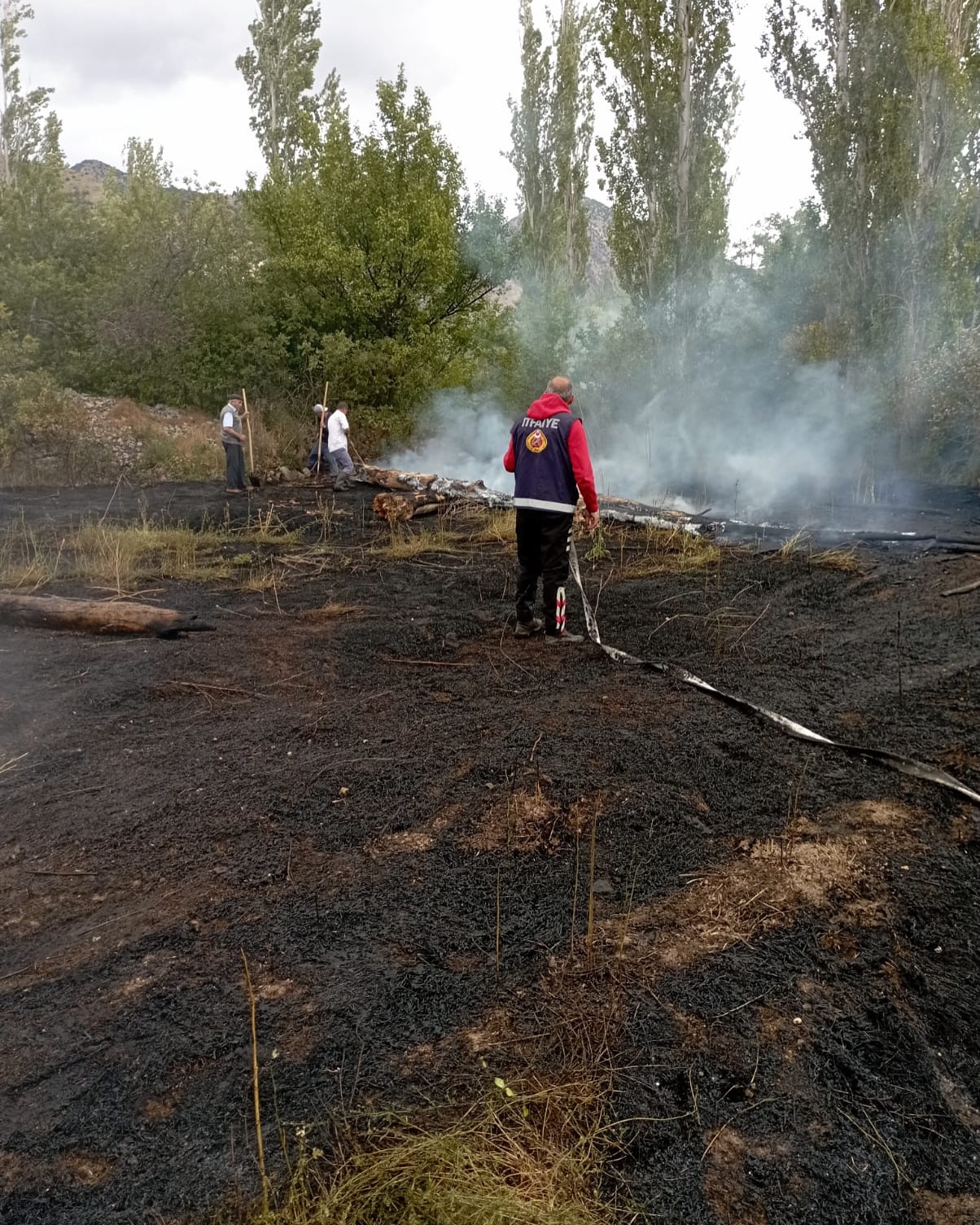 Sivas'ta Korkutan Arazi Yangını