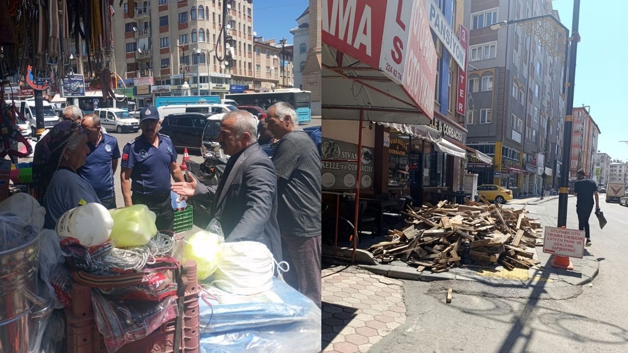 Sivas'ta Kaldırım İşgaline Milyonluk Ceza!