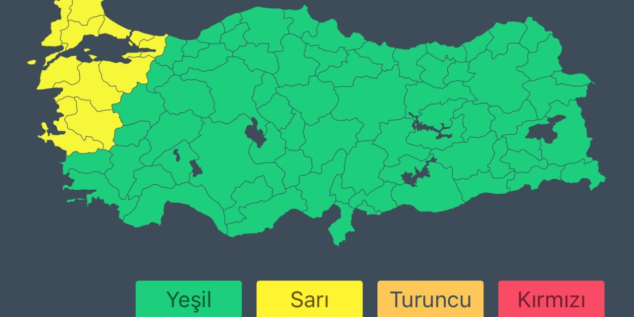 Bakanlıktan fırtına uyarısı