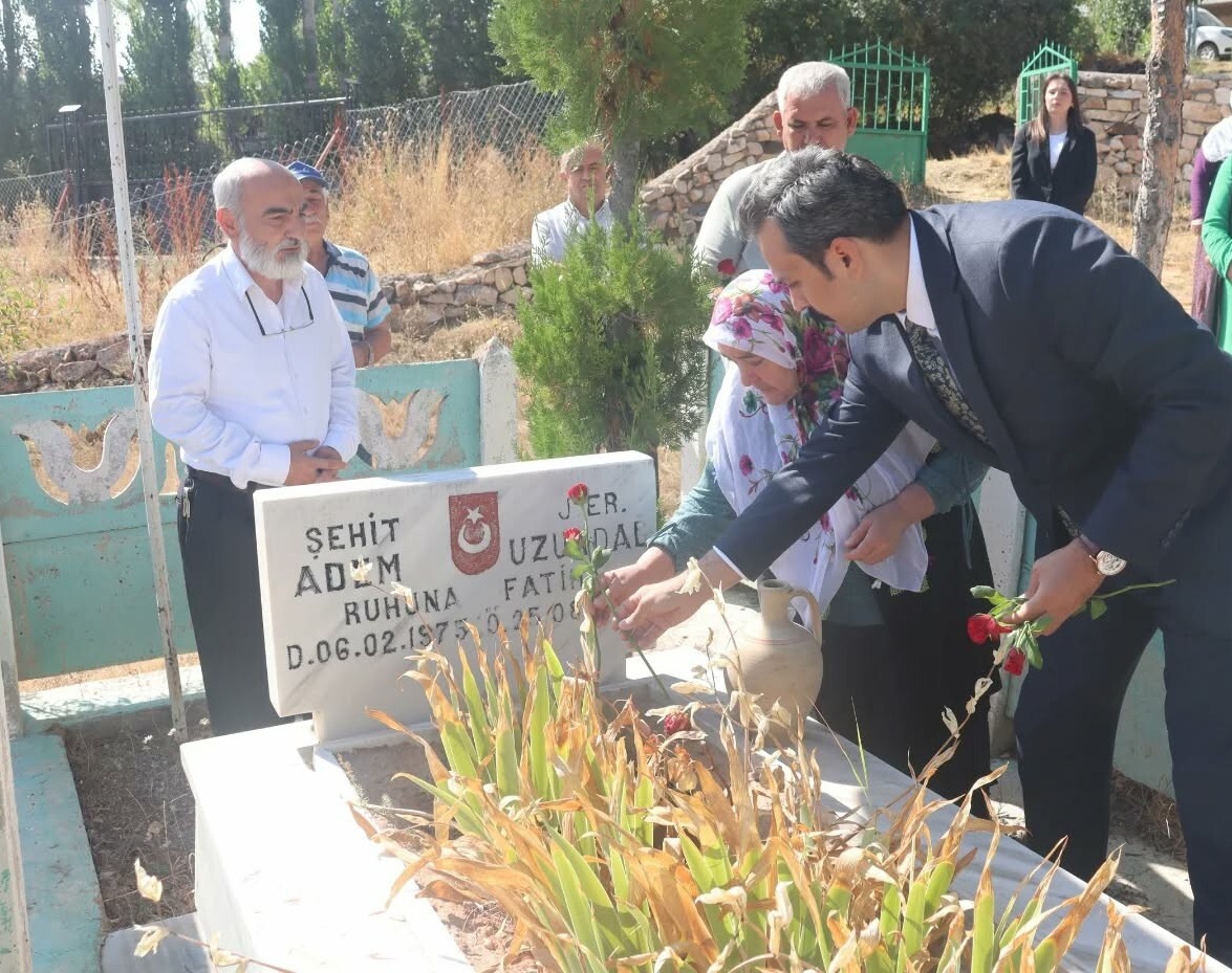 Sivaslı Şehit Kabri Başında Anıldı