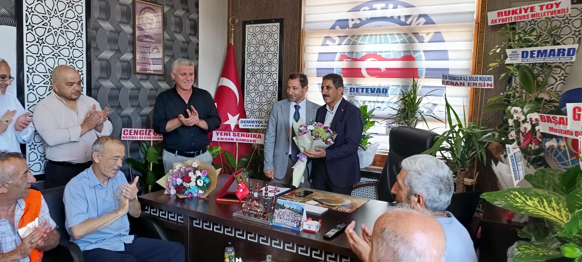 Ulaştırma Memur-Sen Sivas Şubesi’nde Bayrak Değişimi