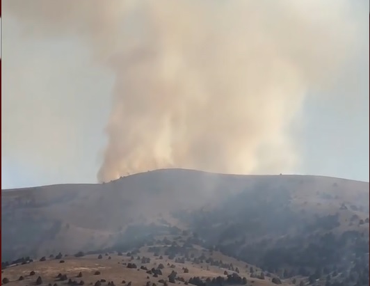 Sivas'ta Korkutan Yangın