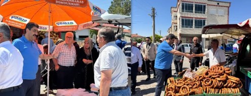 Milletvekili Aksu’dan Pazar Esnafına Ziyaret