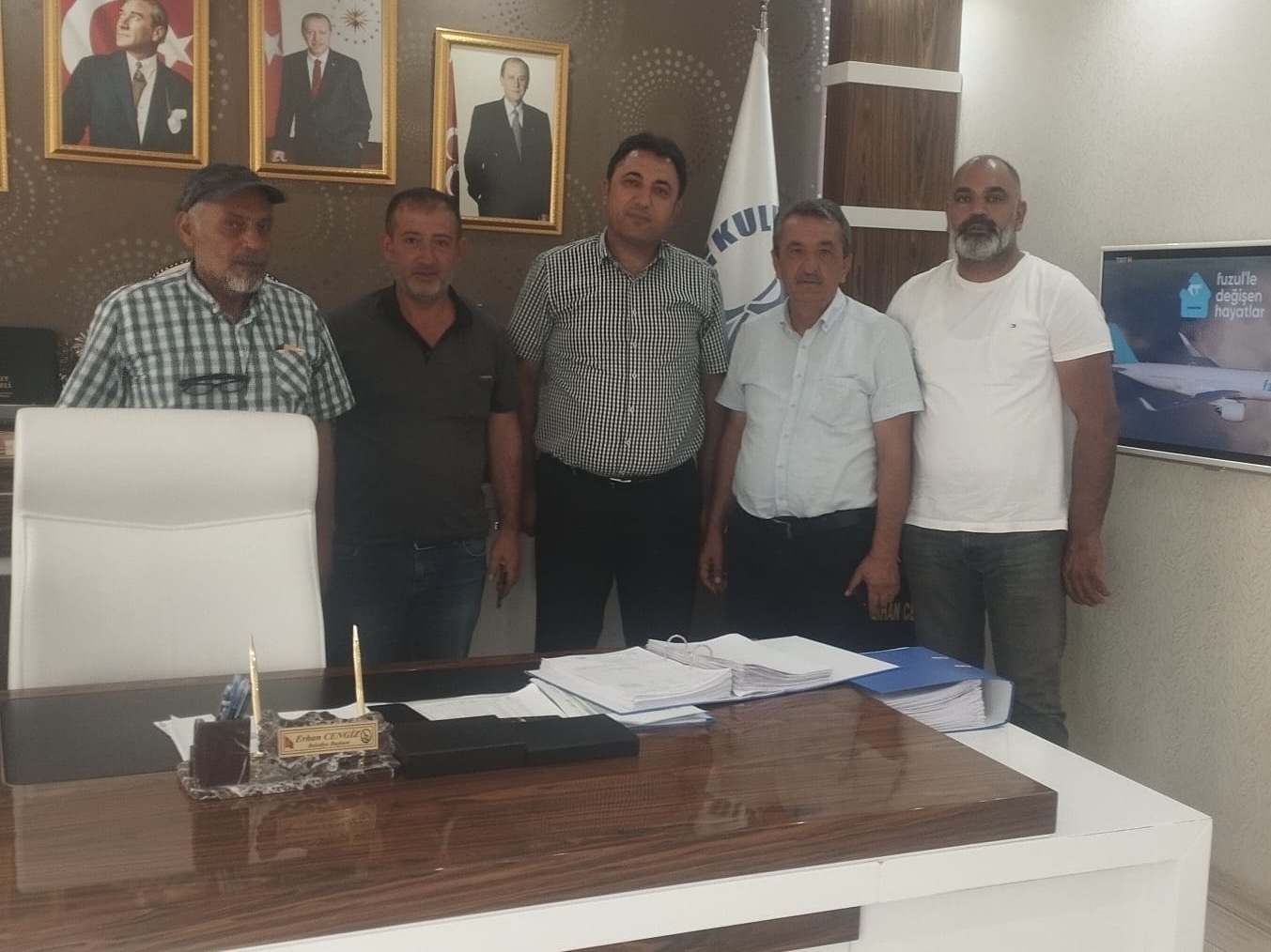 Sarıca Köyü Heyetinden Başkan Cengiz’e Teşekkür Ziyareti