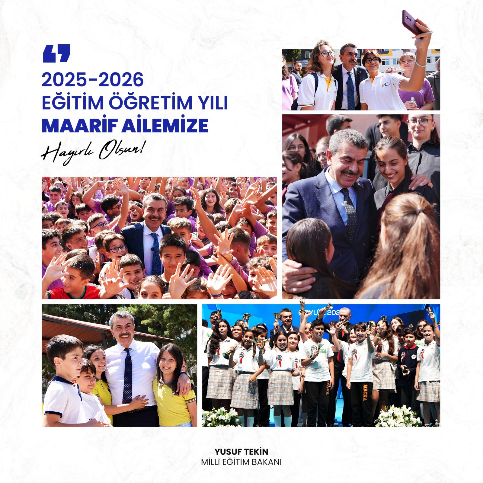 Bakan Tekin'den yeni eğitim-öğretim yılı mesajı