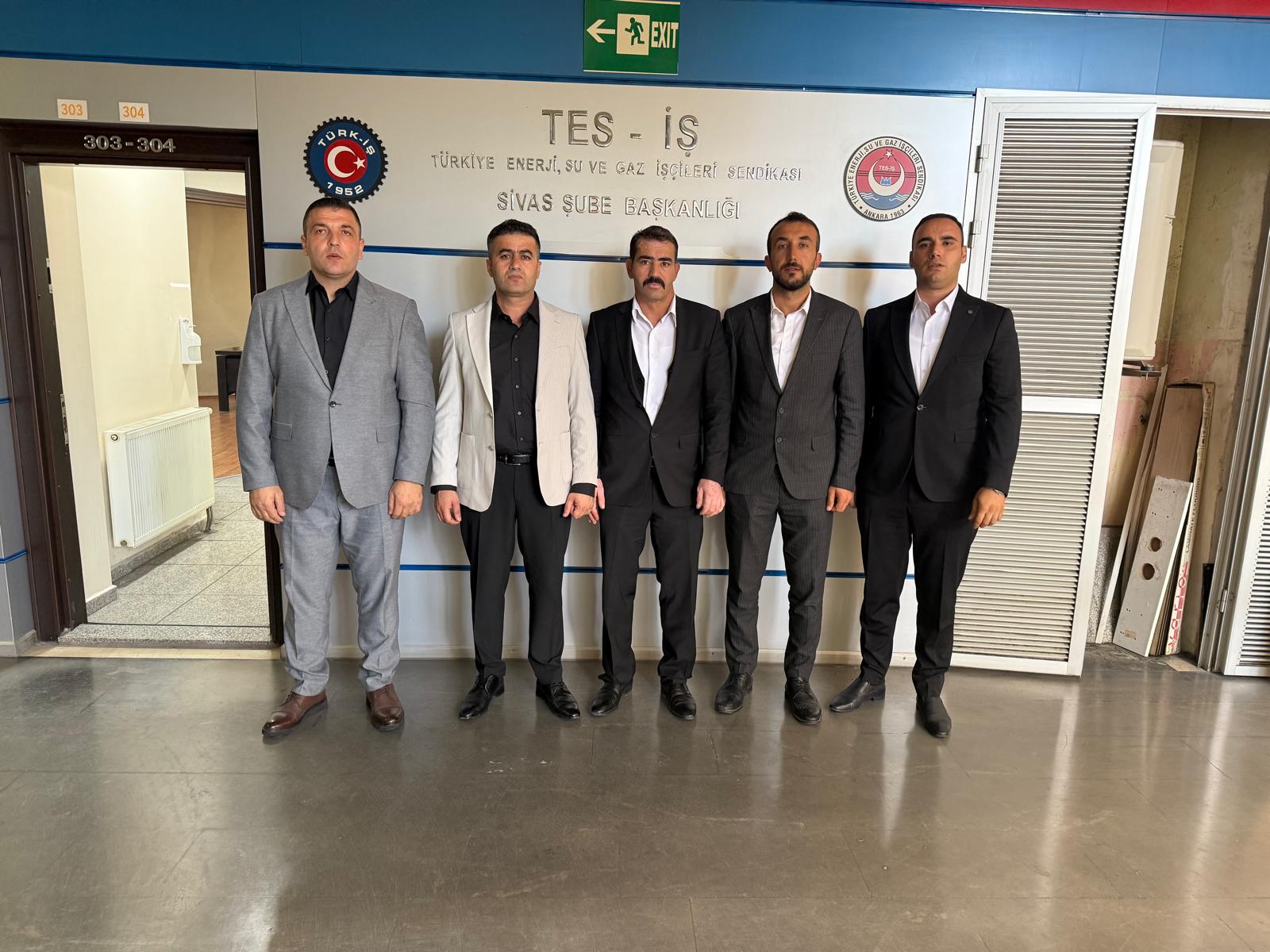 Tes-İş Sivas’ta yönetim yenilendi