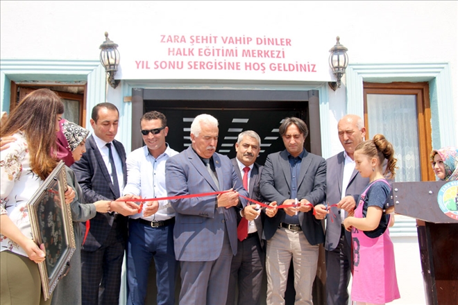 Zara Halk Eğitim Merkezinin yılsonu sergisi