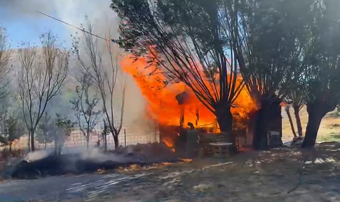 Sivas'ta Korkutan Yangın