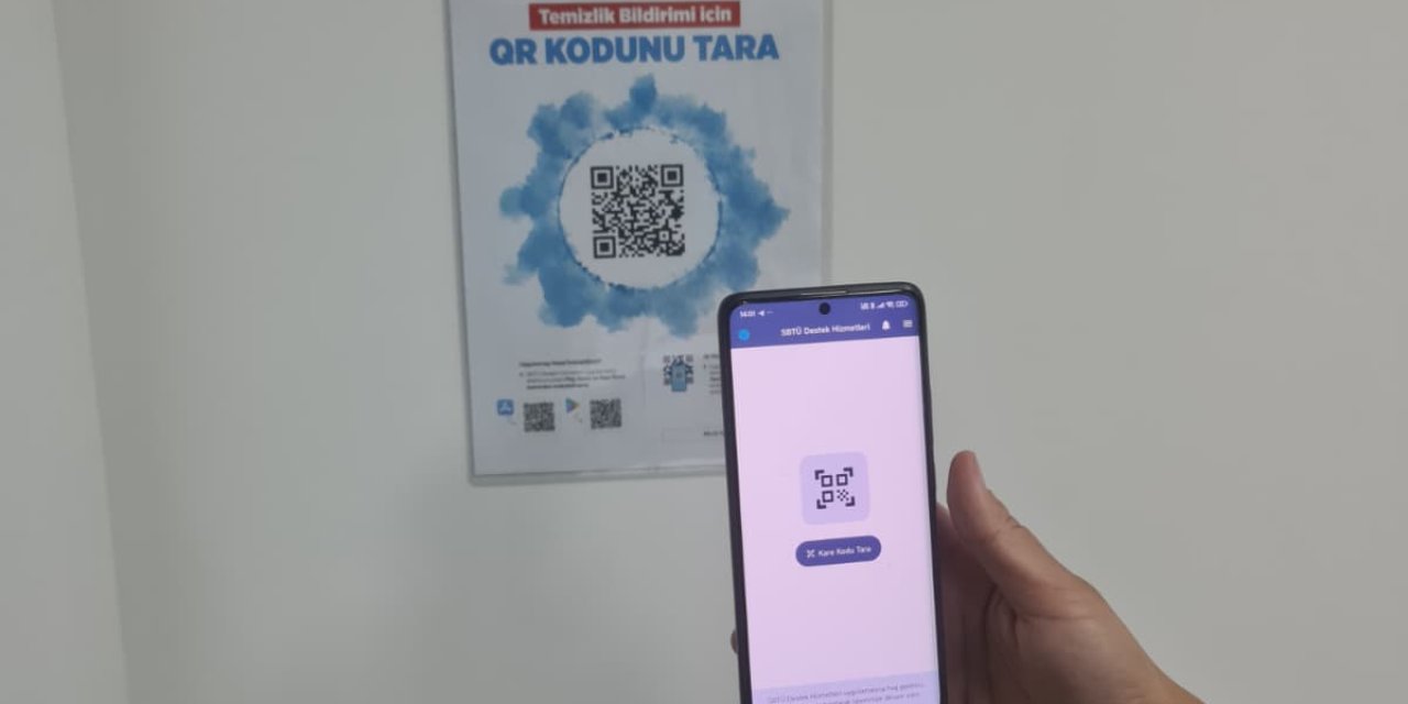 SBTÜ’den Örnek Proje: Temizlikte QR Kod Sistemi