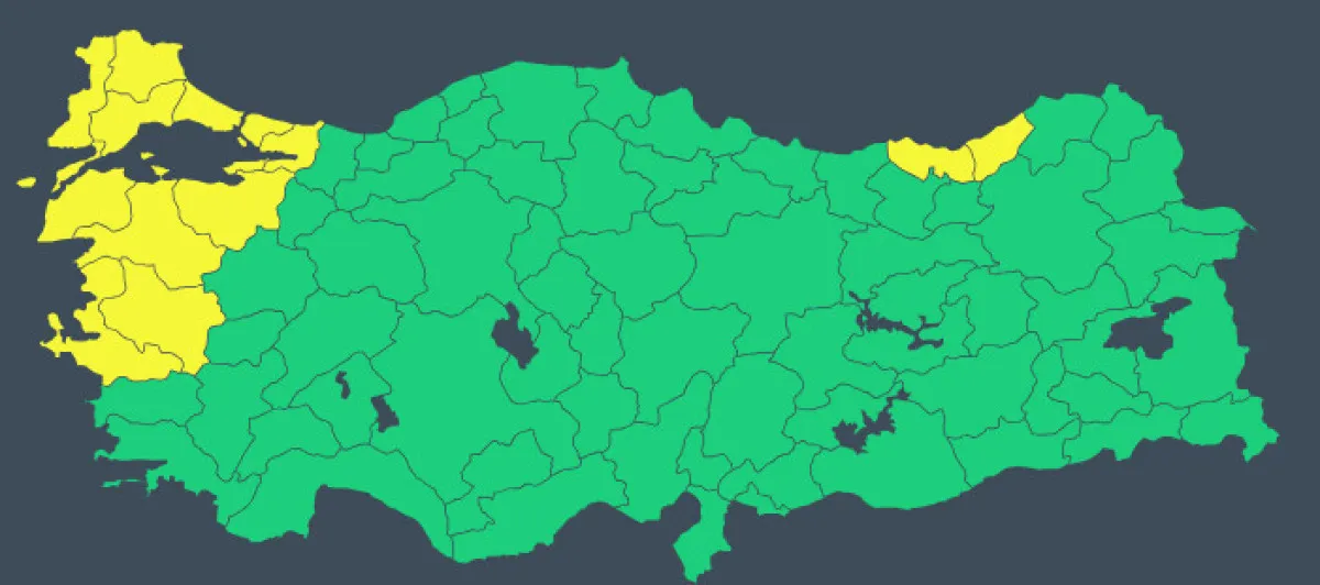 13 il için fırtına ve sağanak alarmı