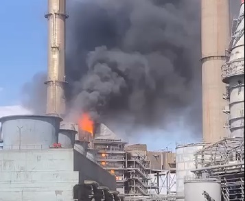 Kangal Termik Santrali’ndeki Yangın Kontrol Altına Alındı