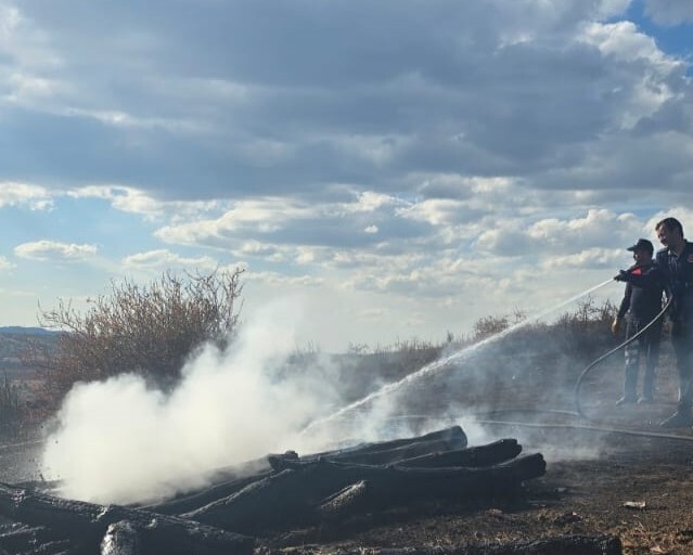 Sivas'ta Anız Yangını 100 Arı Kovanını Küle Çevirdi