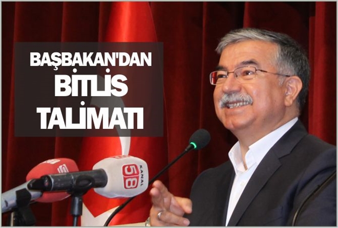 BAŞBAKAN´DAN  BİTLİS TALİMATI