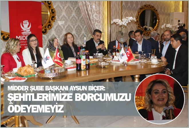 ?ŞEHİTLERİMİZE BORCUMUZU ÖDEYEMEYİZ?