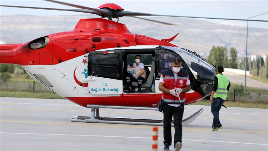 Sivas’ın Ambulans Helikopteri 800 Hastayı Taşıdı