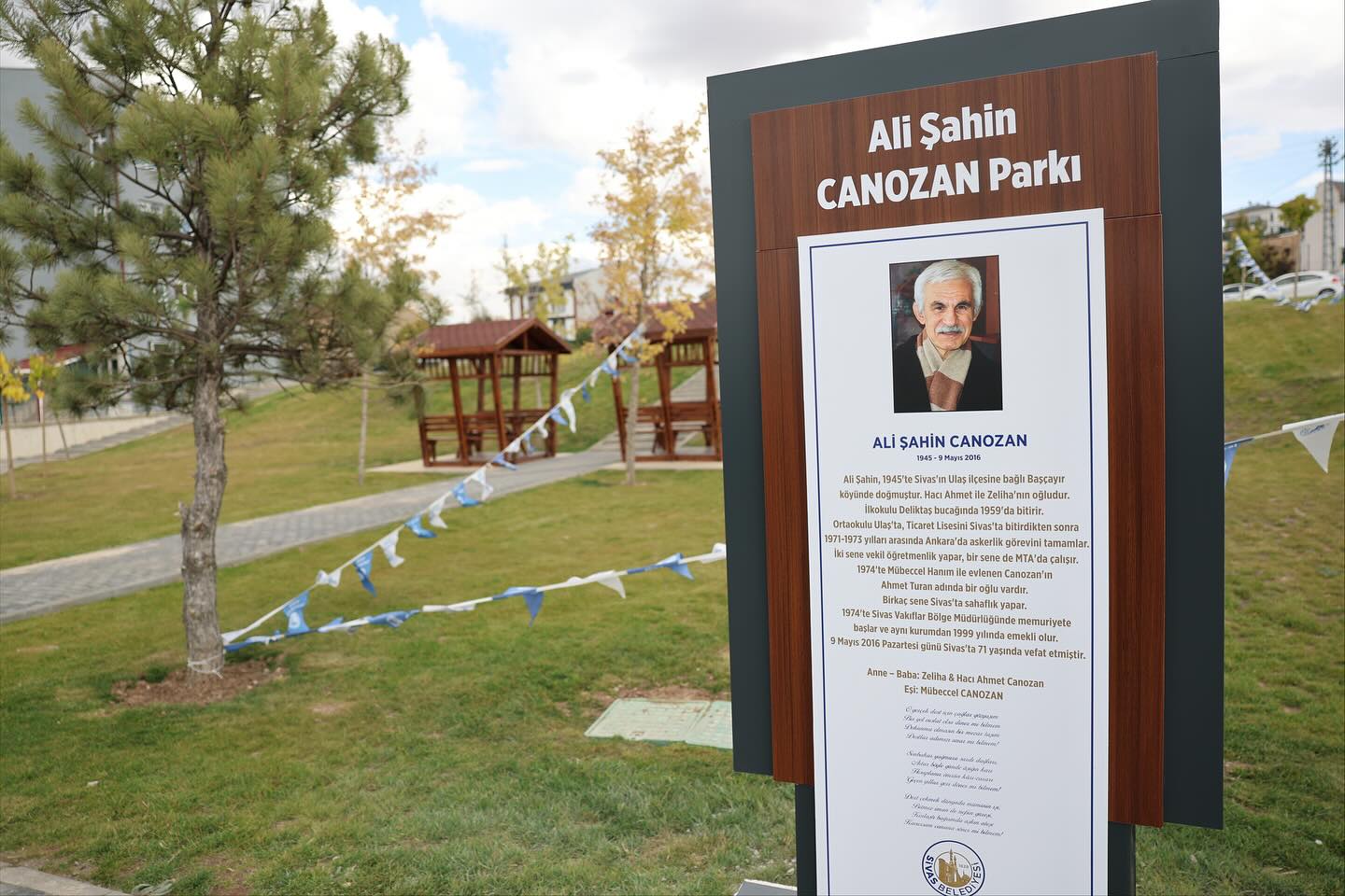 Ali Şahin Canozan’ın adı Sivas’ta yaşayacak