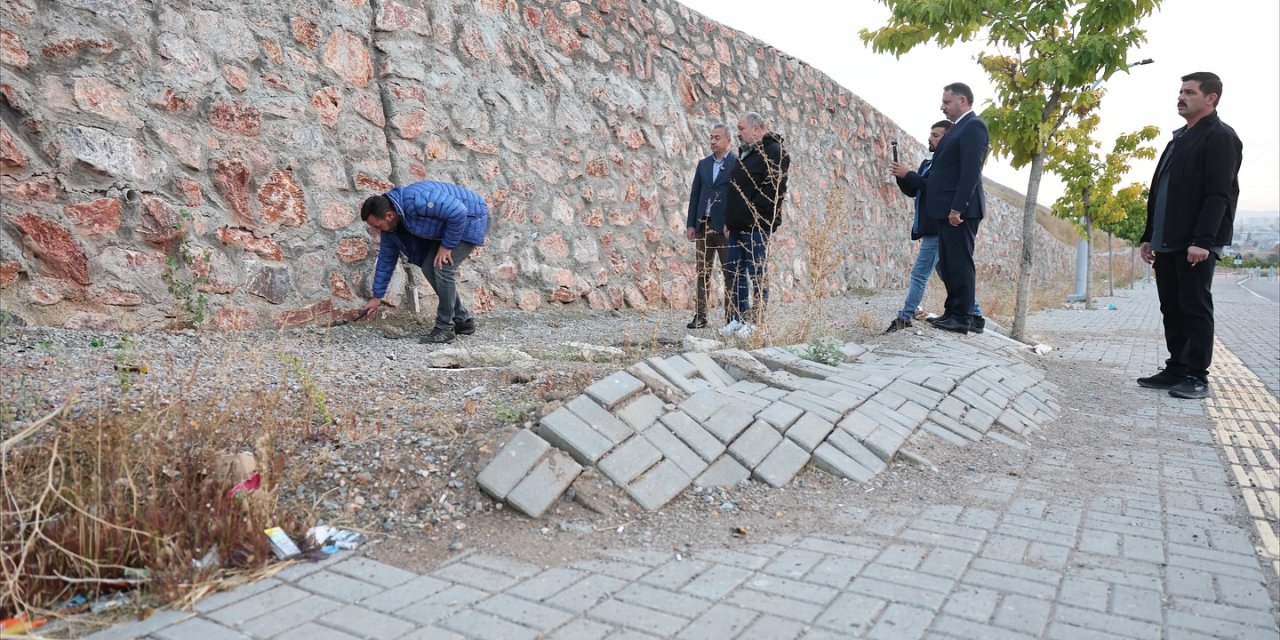 Sivas'ta o caddede heyelan riski