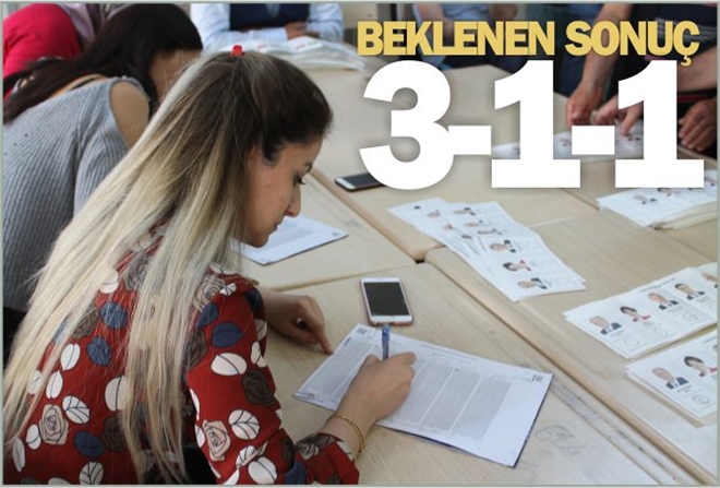BEKLENEN SONUÇ: 3-1-1