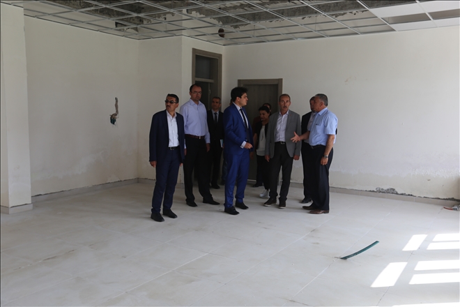 REKTÖR YILDIZ´DAN  ŞARKIŞLA´DA İNCELEME