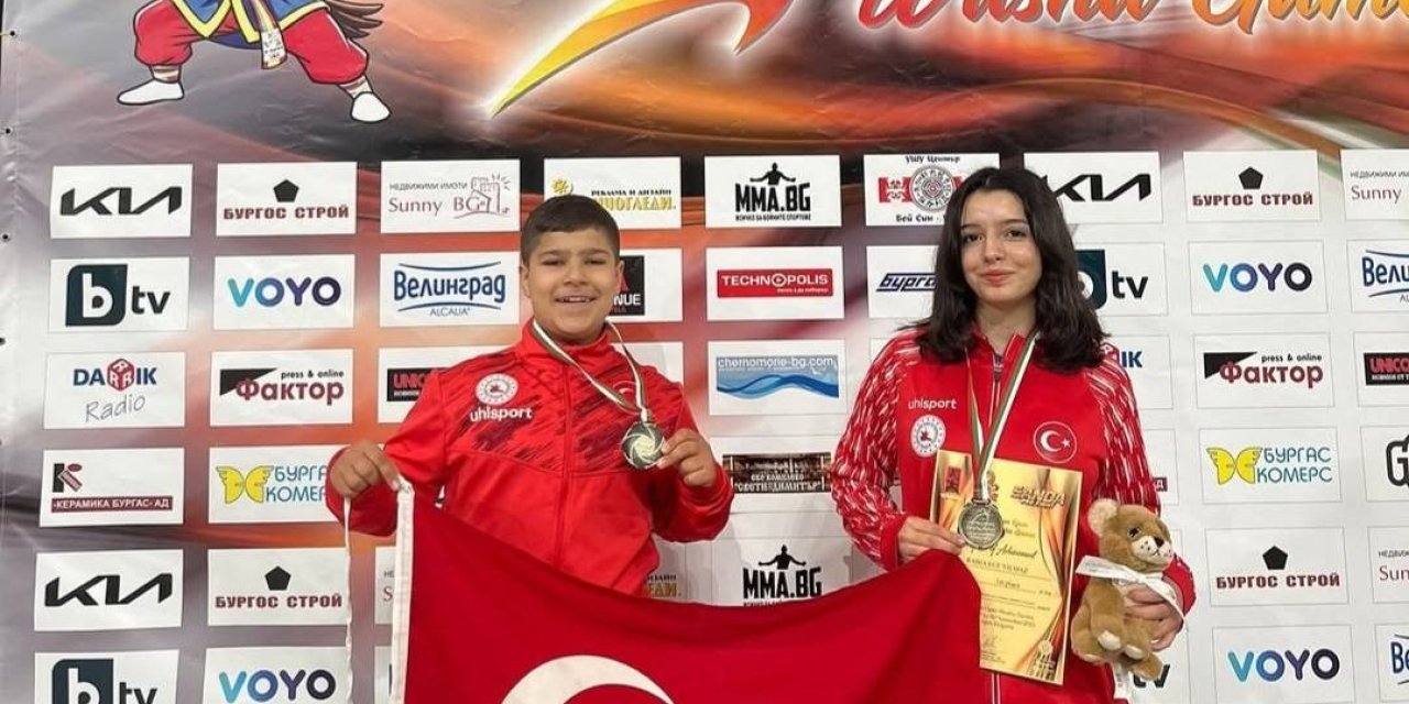 Sivaslı sporcudan 2 altın madalya