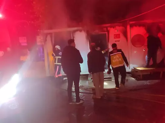 Konteyner yangınında 90 yaşındaki kadın öldü