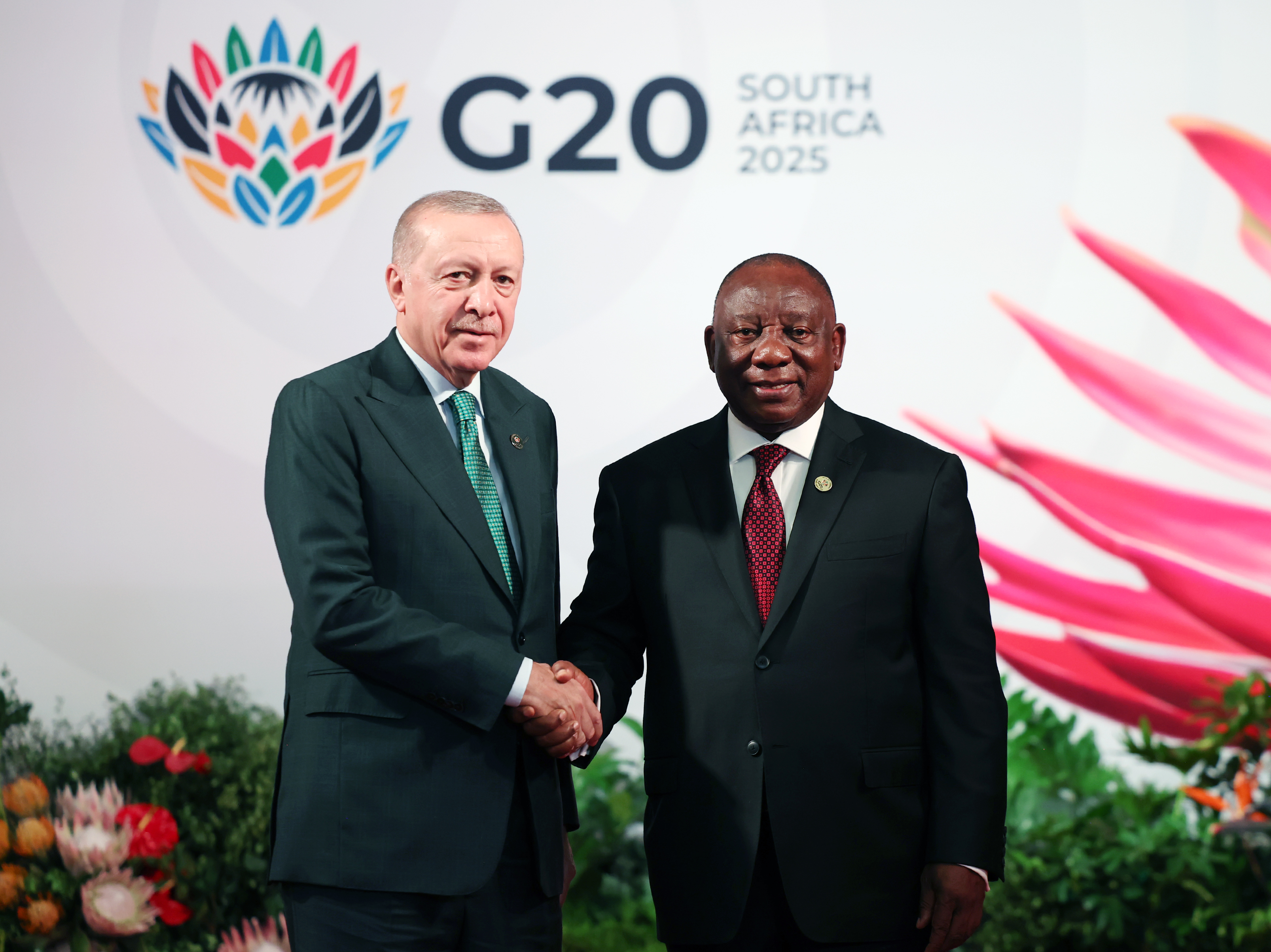 Cumhurbaşkanı Erdoğan, G20 Liderler Zirvesi resmi karşılama törenine katıldı