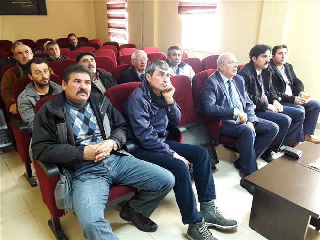 HAFİK´te ÇİFTÇİLERE TARIM SİGORTASI ANLATILDI