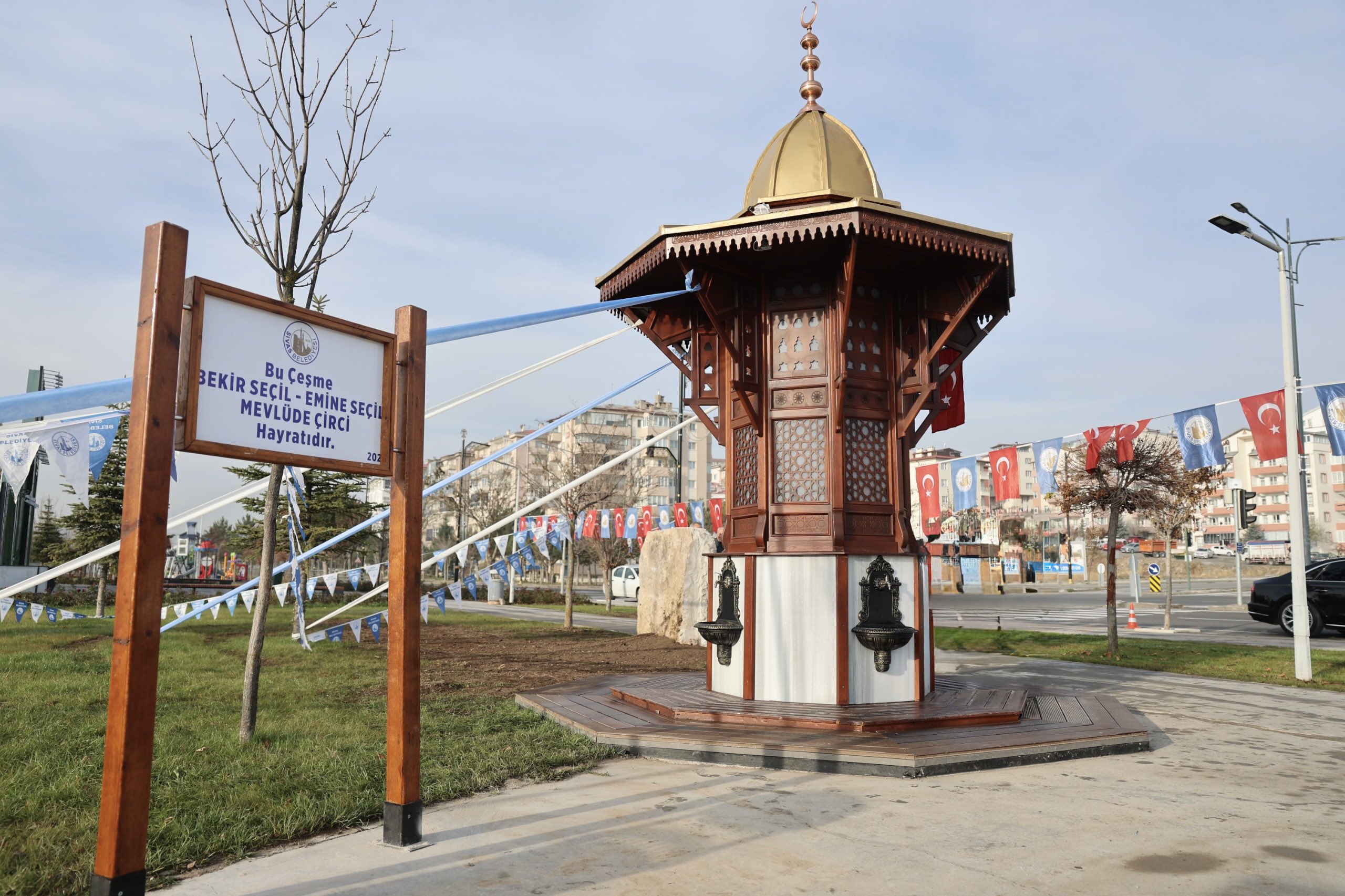 Sivas Belediyesi’nden Anlamlı Adım: Hayrat Çeşmesi Hizmete Girdi