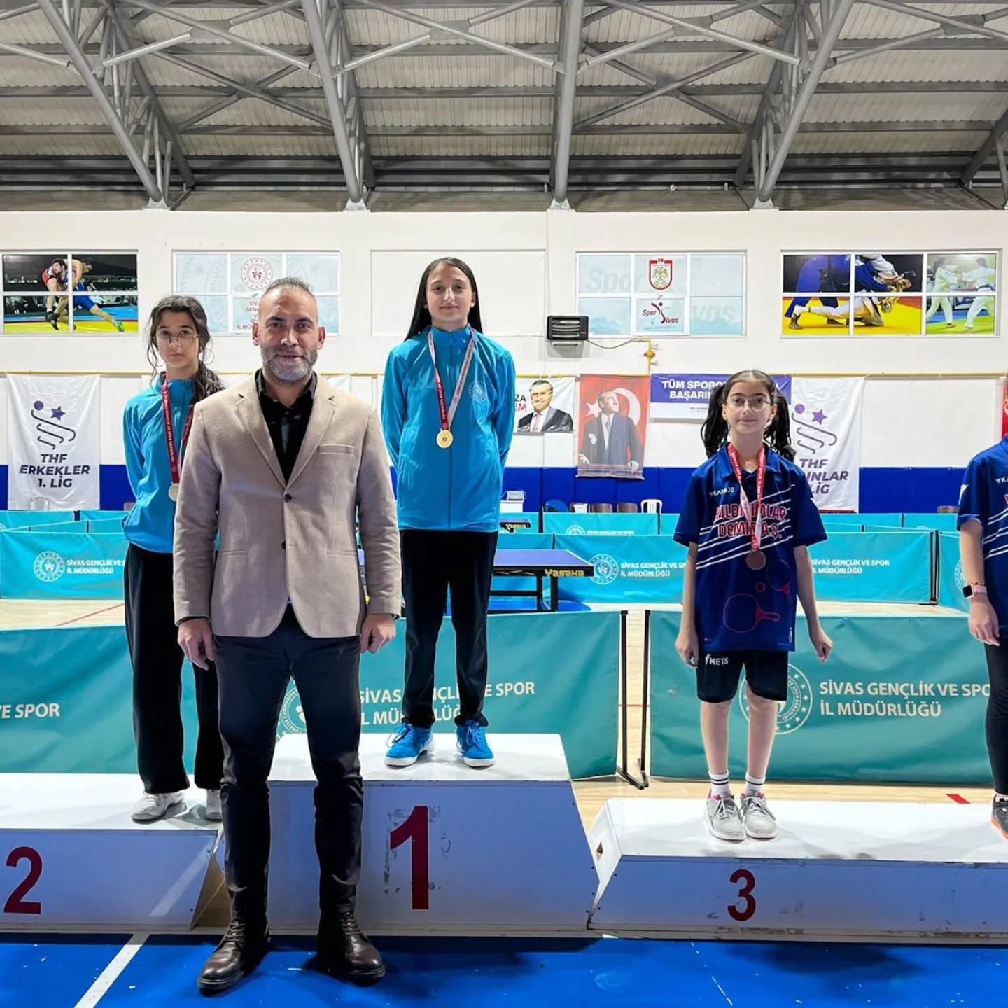 Sivas’ta masa tenisi il birinciliği tamamlandı