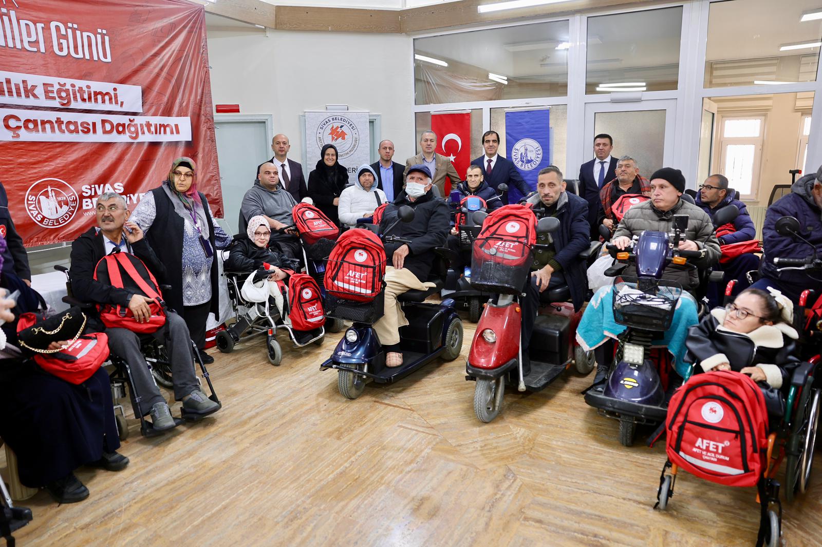 Sivas’ta Engellilere Afet Güvenliği Desteği