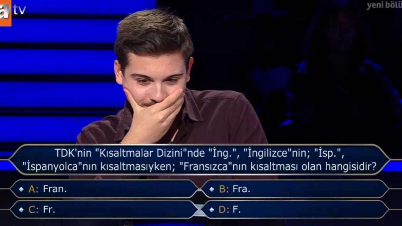 TDK'ya göre Fransızca'nın kısaltması nedir?