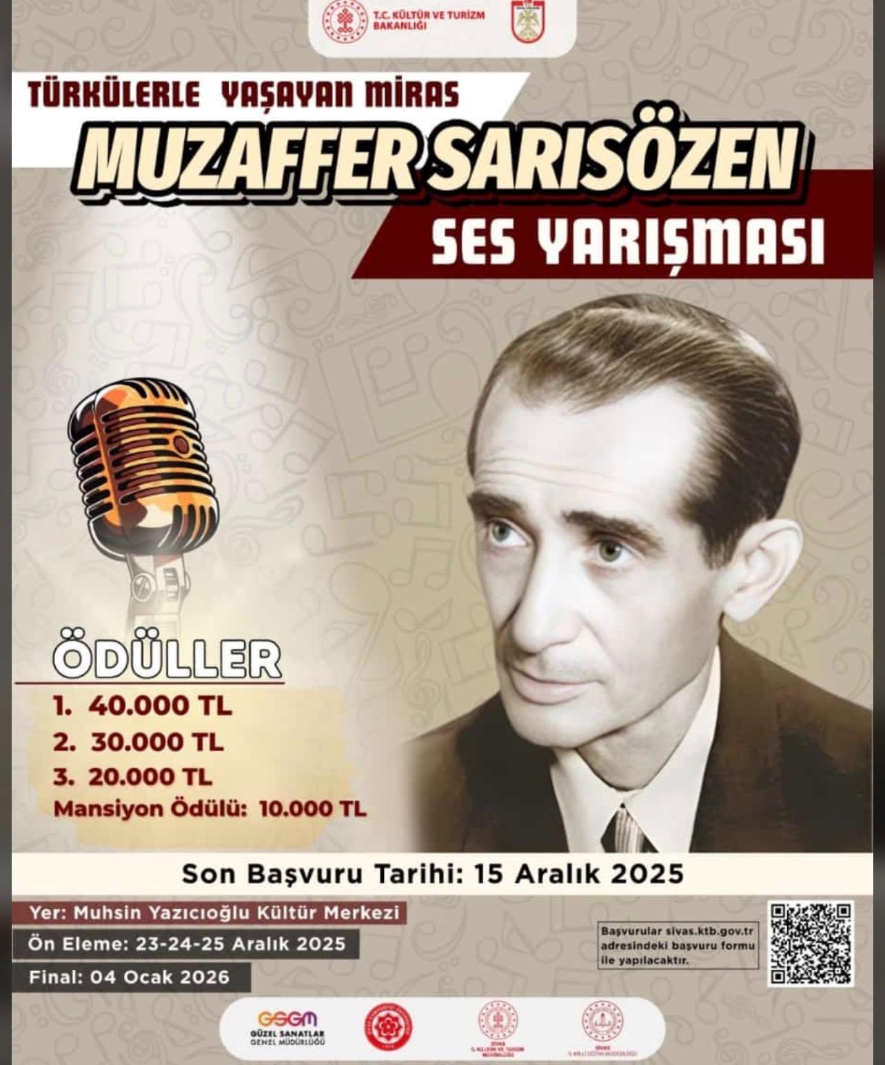 Sivas’ta Büyük Ödüllü Ses Yarışması