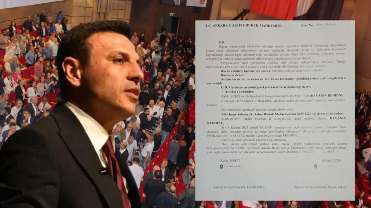 CHP İstanbul İl Kongresi davasında ret kararı usulden bozuldu