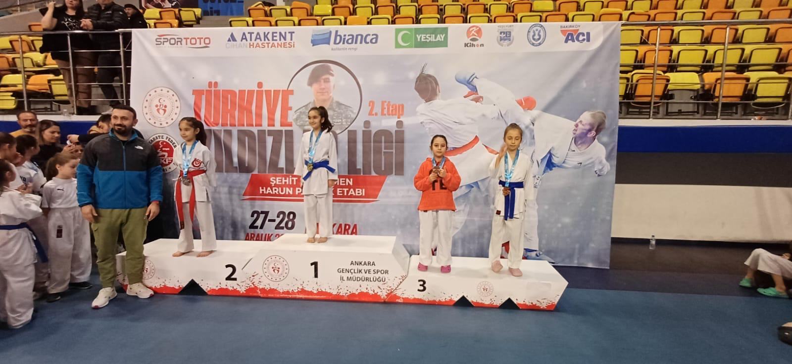 Sivaslı Karateciler Ankara’dan 4 madalya ile döndü